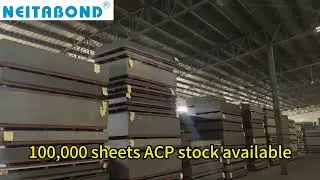 100,000 sheets ACP panel stock available