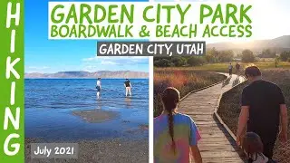 Walking Garden City Boardwalk and Beach (Garden City, Utah) + Great views of Bear Lake!