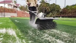 Football turf making | Gujarati sand setting | Soccer club | Turf making