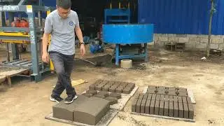 How to produce curb stone by manual cement block making machine to make curb stone road pavers