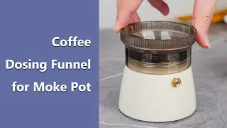 Leak-Proof Coffee Distributor Dosing Funnel for Moke Pot