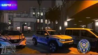 GTA V LSPDFR BÖLÜM - (2) YENİ DACİA DUSTER POLİS ASAYİŞ POLİSE ATEŞ AÇACAKKEN  YAKALANDI !!!