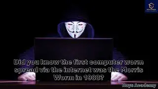 Did you know the first computer worm spread via the internet was the Morris Worm in 1988?