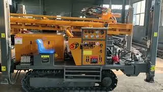 Diesel Engine Customized 350meters Pneumatic Borewell Machine Water Well Drilling