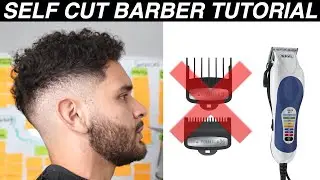DIY EASIEST SELF CUT HAIRCUT TUTORIAL USING WALMART CLIPPERS: Mid Fade Tutorial For Beginners