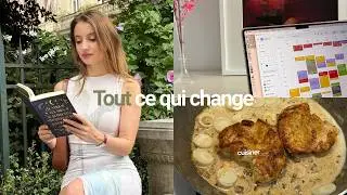 Mes nouvelles habitudes (danse, organisation, alimentation)