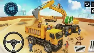City Road Construction Simulator 3D 🚧 | Heavy Excavator & Truck (Android Gameplay)