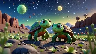 The Turtle Who Went to the Moon 🐢🌕 | Fun Kids Storytime | Learning About Animals & Space