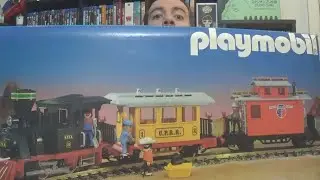 vintage '80s Playmobil train set