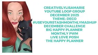 #youtubecollabloopgroup Декабрьский ежемесячный челлендж Большой счастливый планировщик Ежемесячн...
