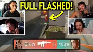 Valorant Streamers Reacts To 100T Asuna CRAZY VAC SHOT Against NRG In EWC Qualifier