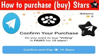 how to purchase star in telegram | how to buy telegram stars with ton |  how to buy telegram stars