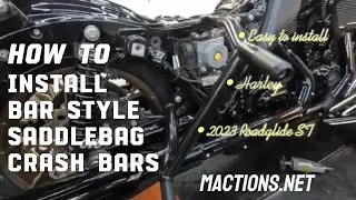 Quick Installation of Bar Style Bag Guards on Harley Road Glide
