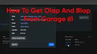 Get OLAP and BLAP from Garage61 - iRacing