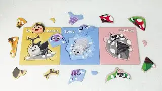 Learn About Insects With Activity Puzzle For Kids 🐞 | Insects For Kids 🕷️ | Wooden Puzzle Ep.1🧐