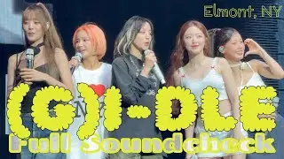 240918 (여자)아이들 (G)I-DLE - Full soundcheck (3 songs) live @ UBS Arena, Elmont, NY 4K Fancam