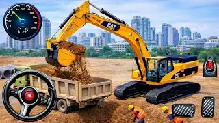 Real City Construction 🚧 Simulator 3D 2026 City Road Builder Excavator Simulator Gameplay 
