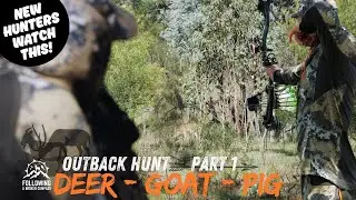Bowhunting Chital Deer, Pigs & Goats &ndash; Part 1 | Backpack Hunting the outback for Meat & Trophy Game