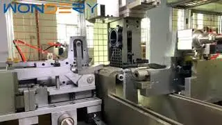 Servo type auto radiator plastic tank clinching crimping machine