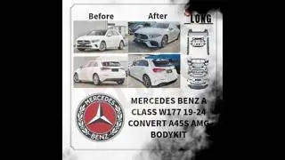 mercedes benz a class w177 hatchbavk 2019-2024 convert a45s bodykit