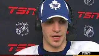 Luca Caputi first TV interview since joining the Toronto Maple Leafs (Mar.4/10)