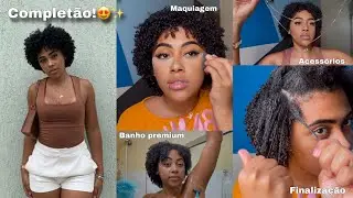 ARRUME-SE COMIGO COMPLETO 😝🤎- banho, cabelo, maquiagem, bolsa, look, acessórios…