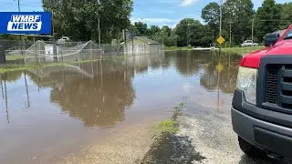Lake Wallace Dam breaches a second time sending water into low-lying communities