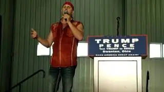 Rodney HotRod Parker sings National Anthem for Mike Pence