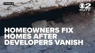 Tooele homeowners left to repair sinking neighborhood after developers vanish