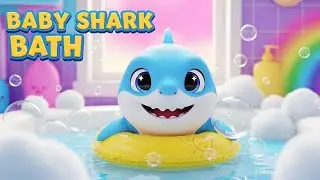 Baby Shark Bath Time Song | Bubble Bath Rhyme for Kids | Sharky Doo Doo | 3D Pixar Animation 