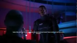Mass Effect - Harkin hitting on Male Shepard