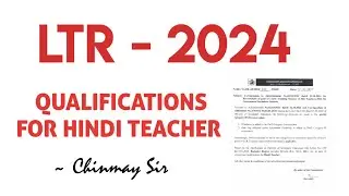 LTR - 2024 || TGT HINDI || QUALIFICATIONS || WHO CAN APPLY