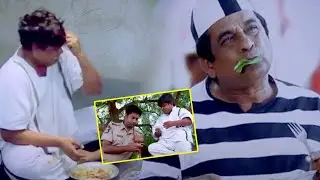 Brahmanandam Jail Food Eating Ultimate Comedy Scene || Jaffa Telugu Movie Scenes || Matinee Show