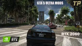GTA 5 Mods - Ultra Photorealistic Graphics Mod And Realistic White Street Lights With RT On RTX2060