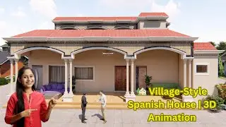 Beautiful Village Spanish House Design | 3D Walkthrough