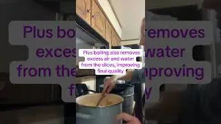 Консервирование яблок на водяной бане #шорты #еда