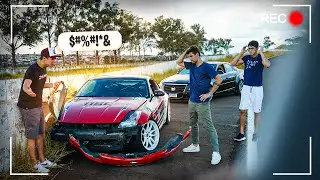 FUI TENTAR FAZER DRIFT E BATI O CARRO DO MEU AMIGO!! ( FILMEI TUDO ) [ REZENDE EVIL ]
