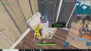 Fortnite FORTBYTE #26 Accessible with the Bunker Jonesy Outfit near a Snowy Bunker