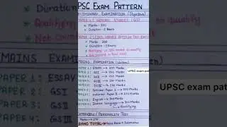 #upscexampattern