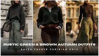 🍂 Деревенский шик: зеленые и коричневые осенние наряды 🏛️ Ralph Lauren Parisian