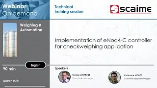 Webinar OnDemand - Implementation of eNod4-C controller for checkweighing application
