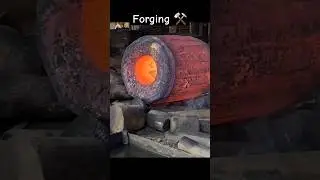 Forging process of a large steel Ingot.🗿 #manufacturing #engineering #industrial #metal #viralshorts