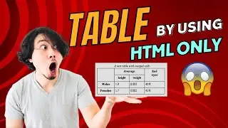 How to create a table in HTML for beginners | table in html