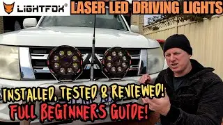 HOW TO DIY INSTALL SPOTLIGHTS ON A PAJERO (Beginners Guide/Full Version) LIGHTFOX 9