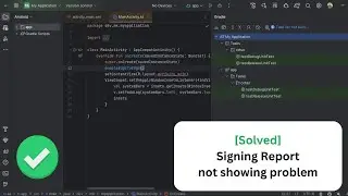 [ Solved ] SigningReport not showing in Android Studio Meerkat | How to Generate SigningReport