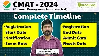 CMAT 2024 - Registration Start & End Date | Notification | Admit Card | Exam Date | Result Date