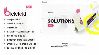 Bielefeld - Multipurpose Creative Portfolio WordPress Theme | Themeforest Website Templates and