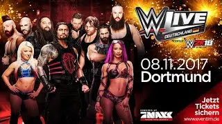 WWE Live Dortmund 08.11.2017 Entrance Seth Rollins, Dean Ambrose, Finn Balor und viele mehr