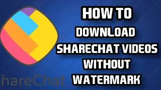 How To Download Sharechat Videos Without Watermark In Tamil |How to remove Sharechat Video Watermark