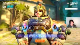 HARBLEU ZARYA AND HAMMOND GAMEPLAY - 38 ELIMS - OVERWATCH 2 SEASON 11 TOP 500